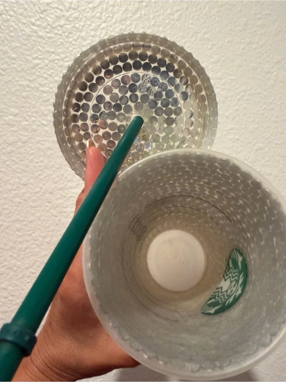 Starbucks Iridescent hand crystallized cup